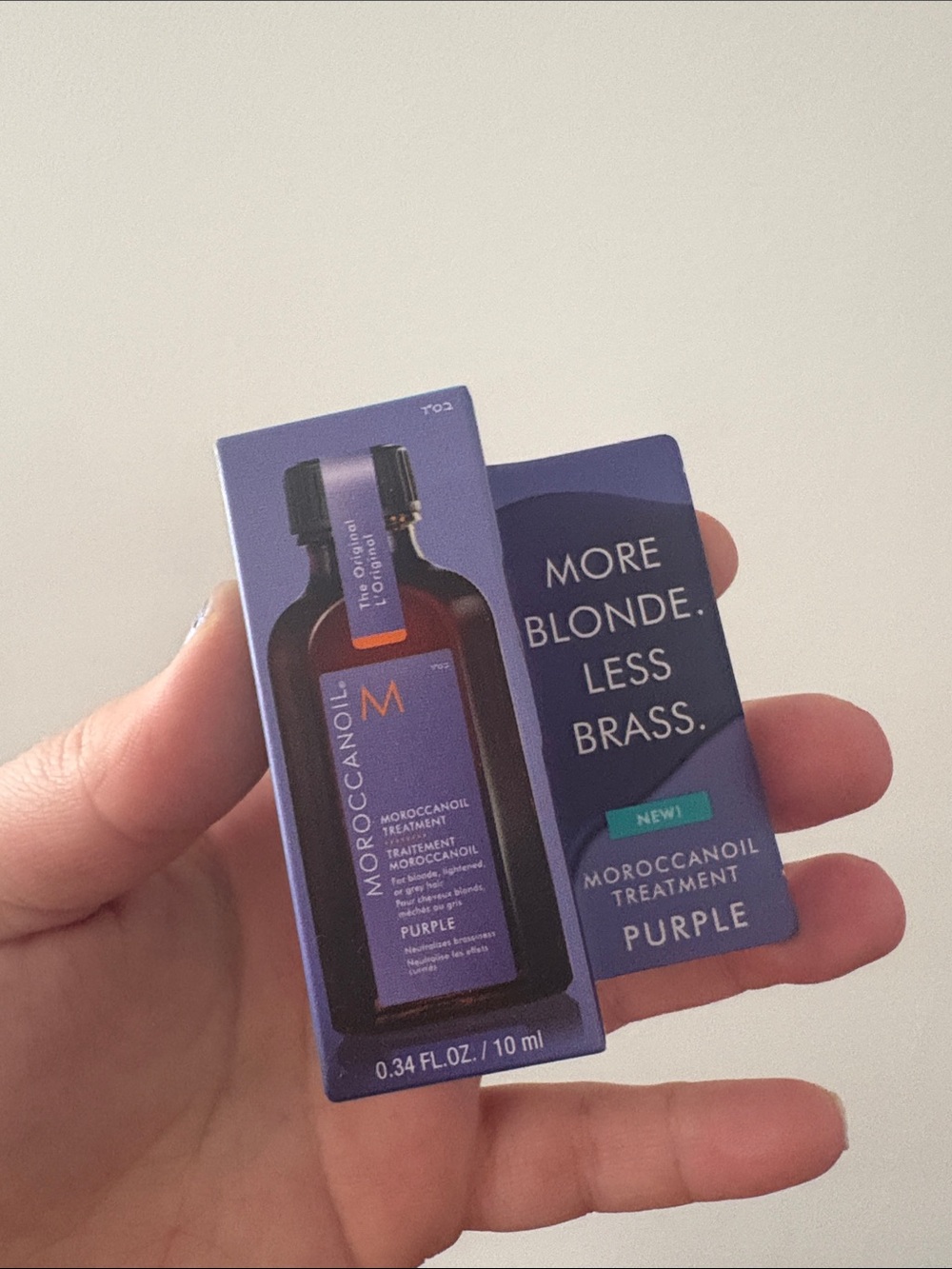 Moroccanoil Purple Treatment Sample - Purple Packaging